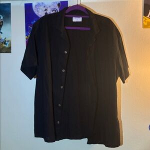 Old Navy Black Casual Button Down Shirt